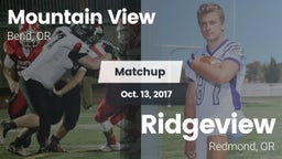 Matchup: Mountain View High vs. Ridgeview  2017