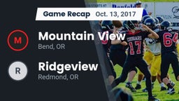Recap: Mountain View  vs. Ridgeview  2017