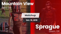 Matchup: Mountain View High vs. Sprague  2018