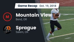 Recap: Mountain View  vs. Sprague  2018