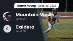 Recap: Mountain View  vs. Caldera  2022