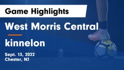 West Morris Central  vs kinnelon  Game Highlights - Sept. 13, 2022