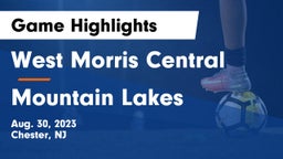 West Morris Central  vs Mountain Lakes  Game Highlights - Aug. 30, 2023