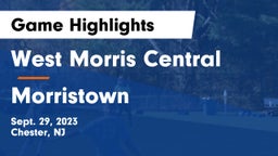 West Morris Central  vs Morristown  Game Highlights - Sept. 29, 2023