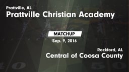 Matchup: Prattville vs. Central of Coosa County  2016