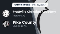 Recap: Prattville Christian Academy  vs. Pike County  2017