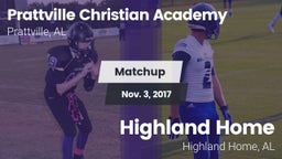 Matchup: Prattville vs. Highland Home  2017