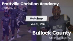 Matchup: Prattville vs. Bullock County  2018