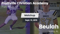 Matchup: Prattville vs. Beulah  2019