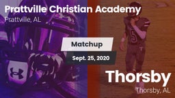 Matchup: Prattville vs. Thorsby  2020
