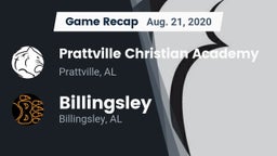 Recap: Prattville Christian Academy  vs. Billingsley  2020