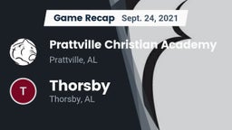 Recap: Prattville Christian Academy  vs. Thorsby  2021
