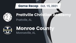 Recap: Prattville Christian Academy  vs. Monroe County  2021