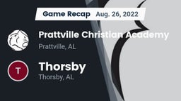 Recap: Prattville Christian Academy  vs. Thorsby  2022
