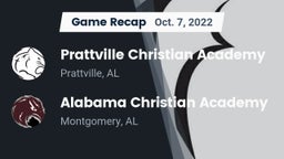 Recap: Prattville Christian Academy  vs. Alabama Christian Academy  2022