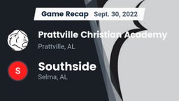 Recap: Prattville Christian Academy  vs. Southside  2022