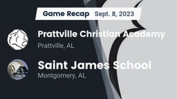 Recap: Prattville Christian Academy  vs. Saint James School 2023