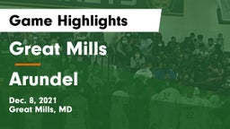 Great Mills vs Arundel  Game Highlights - Dec. 8, 2021