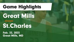 Great Mills vs St.Charles  Game Highlights - Feb. 22, 2023