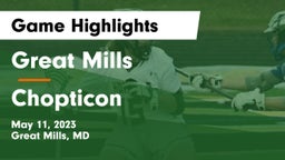 Great Mills vs Chopticon  Game Highlights - May 11, 2023
