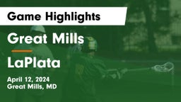 Great Mills vs LaPlata Game Highlights - April 12, 2024