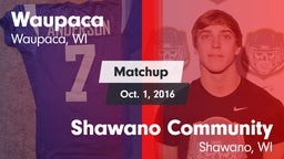 Matchup: Waupaca  vs. Shawano Community  2016
