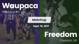 Matchup: Waupaca  vs. Freedom  2017