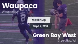 Matchup: Waupaca  vs. Green Bay West 2018