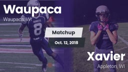 Matchup: Waupaca  vs. Xavier  2018