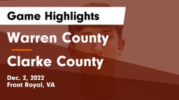 Warren County  vs Clarke County  Game Highlights - Dec. 2, 2022