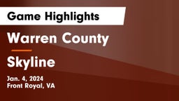 Warren County  vs Skyline  Game Highlights - Jan. 4, 2024