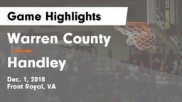 Warren County vs Handley Game Highlights - Dec. 1, 2018
