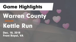 Warren County vs Kettle Run  Game Highlights - Dec. 18, 2018
