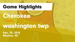 Cherokee  vs washington twp Game Highlights - Dec. 20, 2018