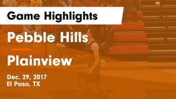 Pebble Hills  vs Plainview  Game Highlights - Dec. 29, 2017