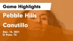 Pebble Hills  vs Canutillo Game Highlights - Dec. 14, 2021