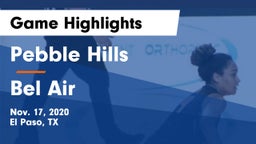 Pebble Hills  vs Bel Air Game Highlights - Nov. 17, 2020