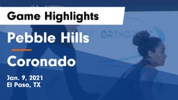 Pebble Hills  vs Coronado  Game Highlights - Jan. 9, 2021