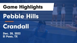 Pebble Hills  vs Crandall  Game Highlights - Dec. 28, 2022