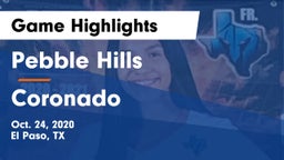 Pebble Hills  vs Coronado  Game Highlights - Oct. 24, 2020