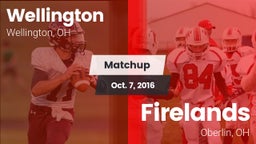 Matchup: Wellington High vs. Firelands  2016
