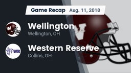 Recap: Wellington  vs. Western Reserve  2018