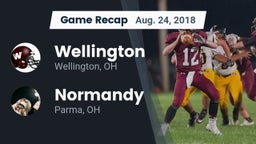 Recap: Wellington  vs. Normandy  2018