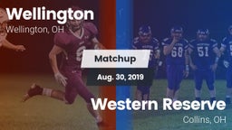 Matchup: Wellington High vs. Western Reserve  2019