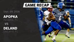 Recap: Apopka  vs. DeLand  2016