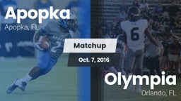 Matchup: Apopka  vs. Olympia  2016