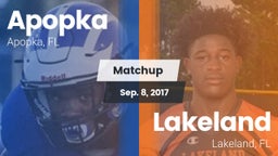 Matchup: Apopka  vs. Lakeland  2017