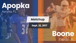 Matchup: Apopka  vs. Boone  2017