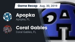 Recap: Apopka  vs. Coral Gables  2019