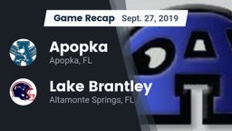 Recap: Apopka  vs. Lake Brantley  2019